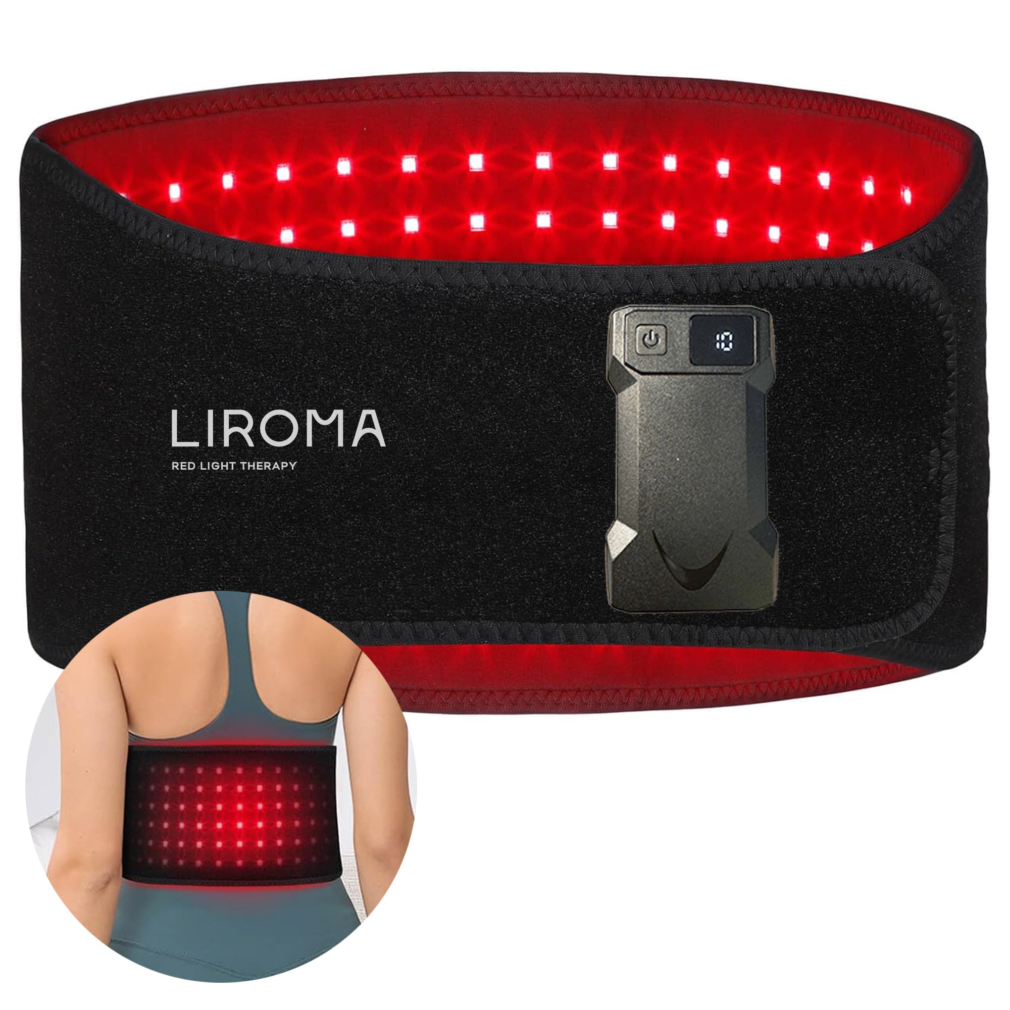 LIROMA® SHIELD punavaloterapiaselkävyö 7 LIROMA® SHIELD punavaloterapiaselkävyö