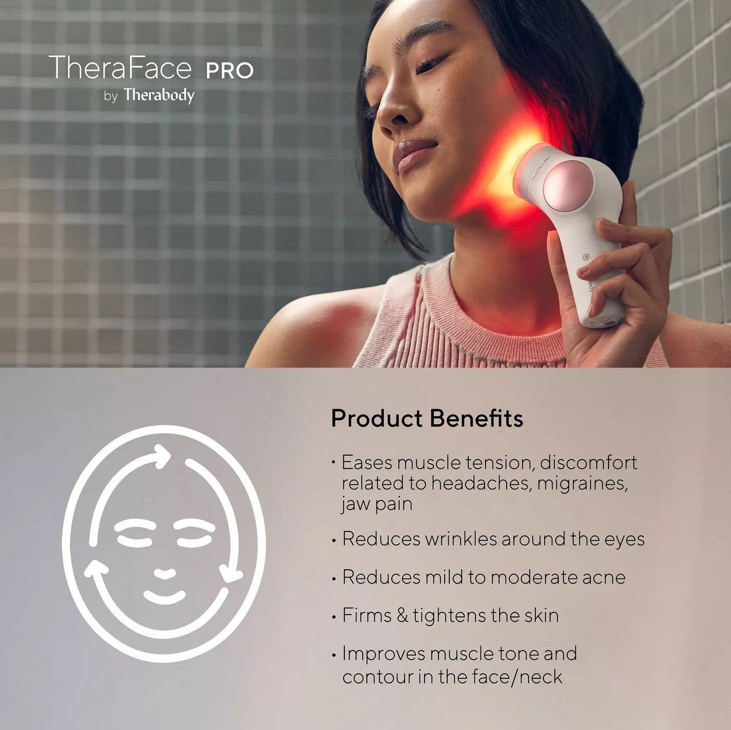 Theraface Pro -mikrovirta- ja infrapuna 8-in-1 -laite 9 Theraface Pro -mikrovirta- ja infrapuna 8-in-1 -laite
